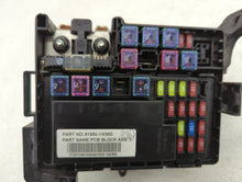 2012-2015 Kia Rio Fusebox Fuse Box Panel Relay Module P/N:91950-1W360 Fits Fits 2012 2013 2014 2015 OEM Used Auto Parts