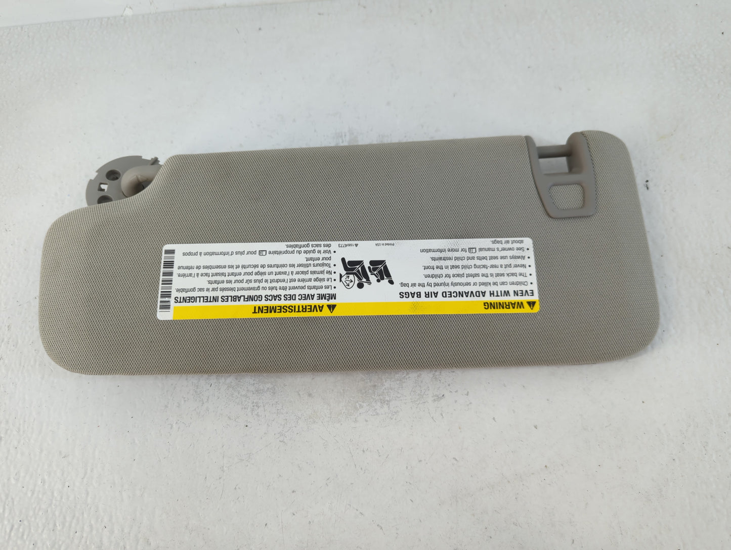 2014-2020 Chevrolet Impala Sun Visor Shade Replacement Passenger Right Mirror Fits Fits 2014 2015 2016 2017 2018 2019 2020 OEM Used Auto Parts - Oemusedautoparts1.com