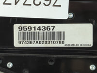 2012 Chevrolet Cruze Climate Control Module Temperature AC/Heater Replacement P/N:95914367 Fits OEM Used Auto Parts - Oemusedautoparts1.com