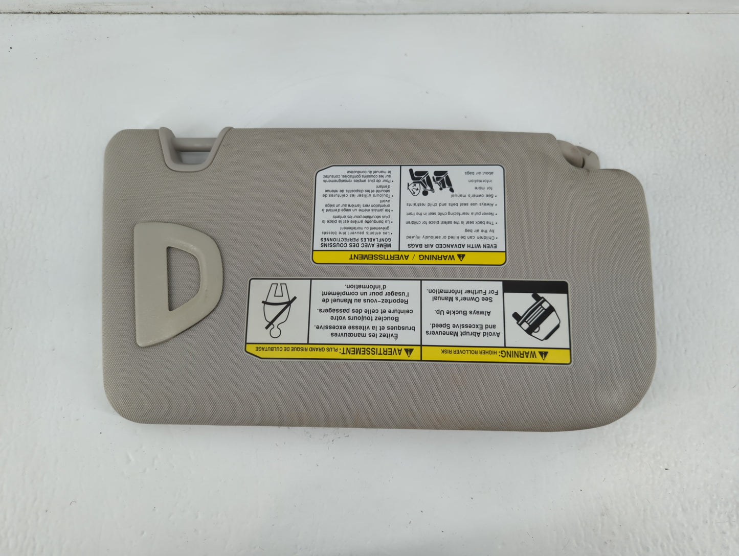 2018-2020 Nissan Rogue Sun Visor Shade Replacement Driver Left Mirror Fits Fits 2018 2019 2020 OEM Used Auto Parts - Oemusedautoparts1.com