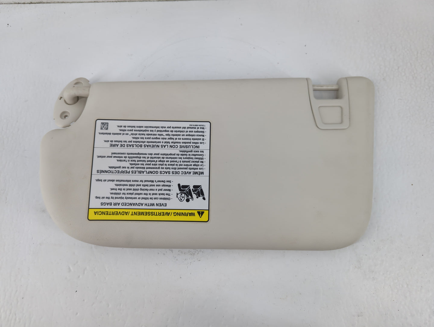 2013-2019 Ford Escape Sun Visor Shade Replacement Passenger Right Mirror Fits Fits 2013 2014 2015 2016 2017 2018 2019 OEM Used Auto Parts - Oemusedautoparts1.com