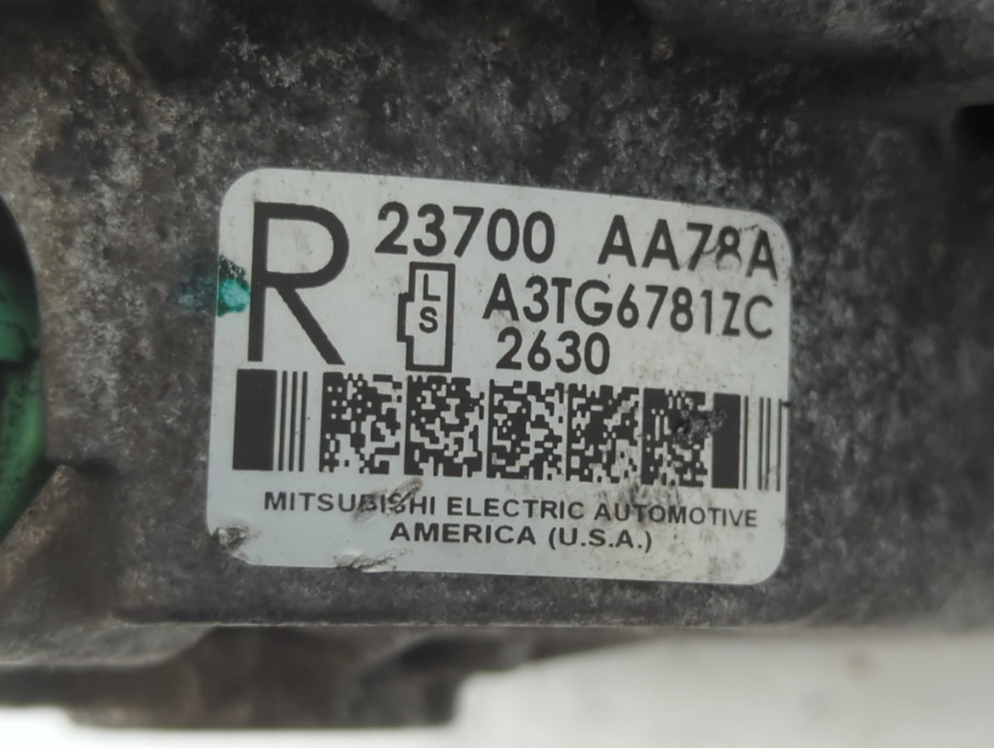 2013-2014 Subaru Legacy Alternator Replacement Generator Charging Assembly Engine OEM P/N:A3TG6781ZC 23700 AA78A Fits OEM Used Auto Parts - Oemusedautoparts1.com