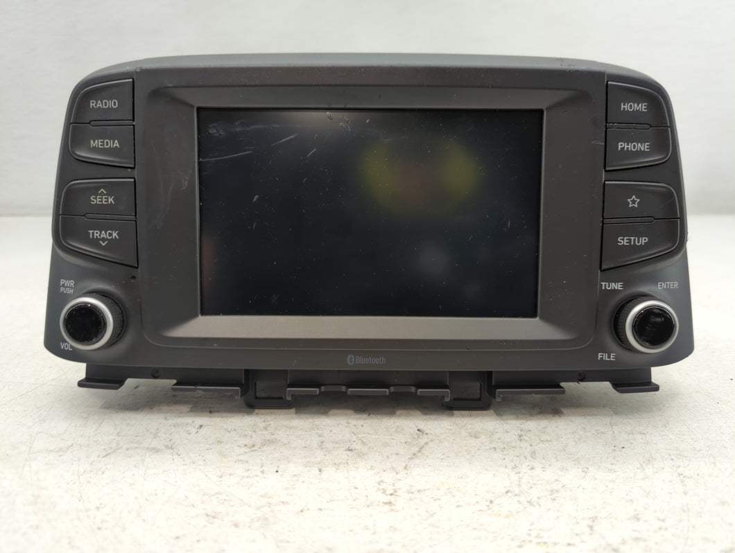 2018-2021 Hyundai Kona Radio AM FM Cd Player Receiver Replacement P/N:96160J9020TMT Fits Fits 2018 2019 2020 2021 OEM Used Auto Parts