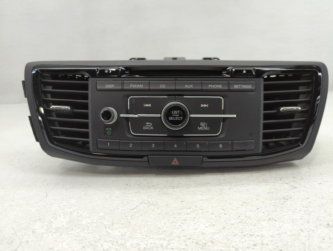 2016-2017 Honda Accord Radio AM FM Cd Player Receiver Replacement P/N:39100-T2F-A101 Fits Fits 2016 2017 OEM Used Auto Parts