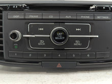 2016-2017 Honda Accord Radio AM FM Cd Player Receiver Replacement P/N:39100-T2F-A101 Fits Fits 2016 2017 OEM Used Auto Parts