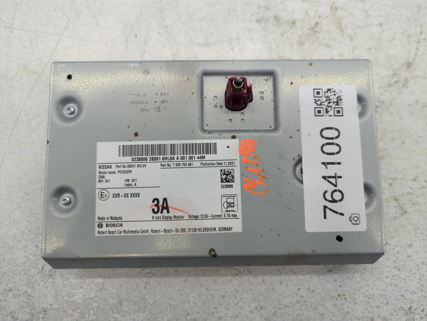 2019-2020 Infiniti Qx50 Information Display Screen - Oemusedautoparts1.com