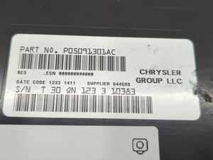 2013 Dodge Caravan Radio AM FM Cd Player Receiver Replacement P/N:P05091301AC Fits Fits 2012 2014 2015 2016 2017 2018 2019 2020 OEM Used Auto Parts