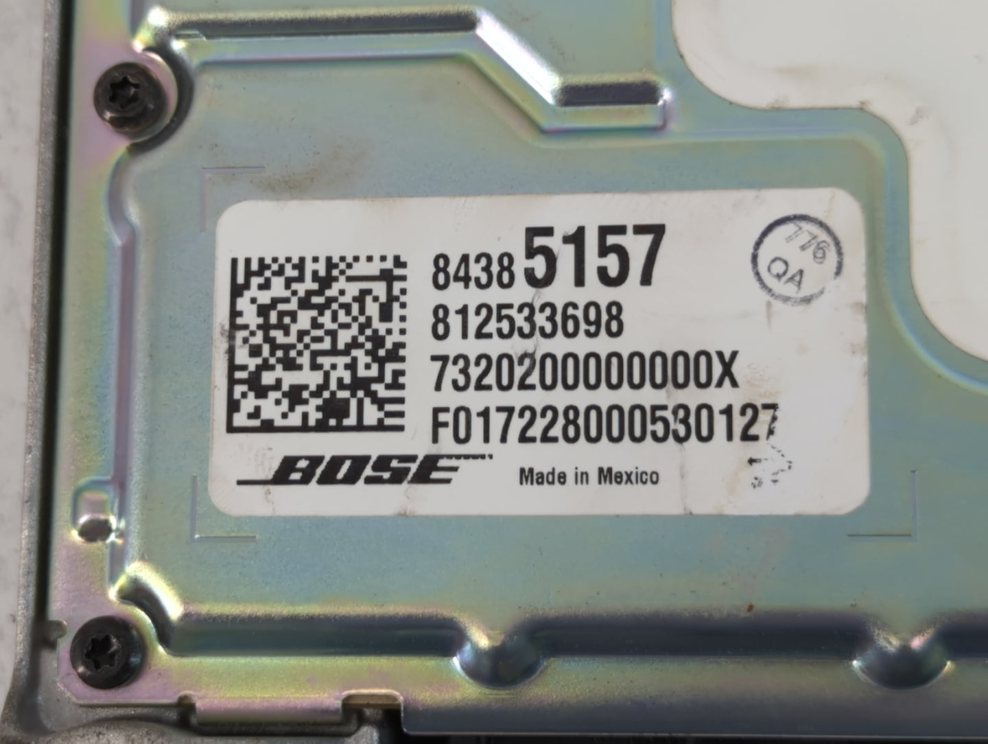 2018-2019 Cadillac Xts Radio AM FM Cd Player Receiver Replacement P/N:84385157 Fits Fits 2018 2019 OEM Used Auto Parts - Oemusedautoparts1.com