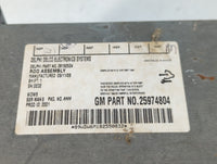 2009 Saturn Outlook Radio AM FM Cd Player Receiver Replacement P/N:25974804 Fits OEM Used Auto Parts - Oemusedautoparts1.com