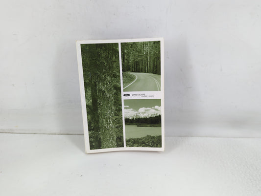 2008 Ford Escape Owners Manual Book Guide P/N:8L8J 19A321 AB OEM Used Auto Parts - Oemusedautoparts1.com