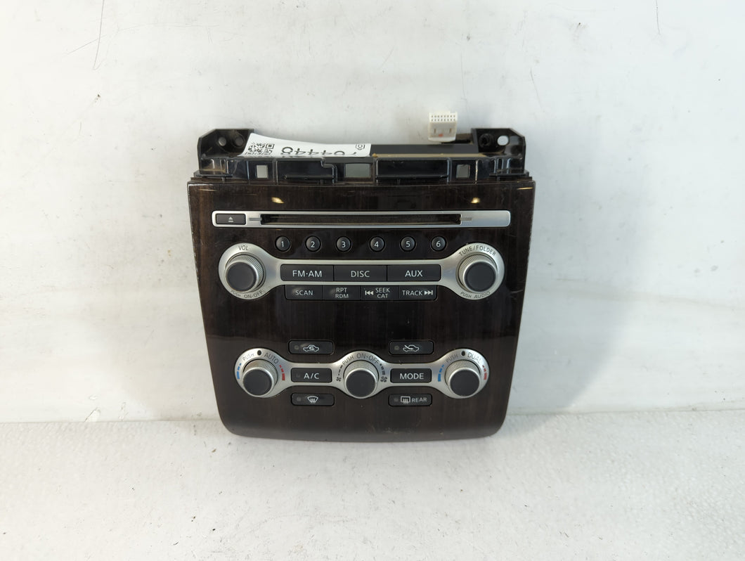 2012-2014 Nissan Maxima Radio AM FM Cd Player Receiver Replacement P/N:9DA0B 210426 Fits Fits 2012 2013 2014 OEM Used Auto Parts