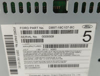 2013 Ford Explorer Radio AM FM Cd Player Receiver Replacement P/N:DB5T-19C107-BC Fits OEM Used Auto Parts - Oemusedautoparts1.com