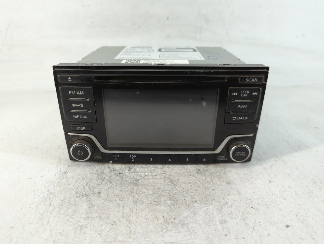 2015 Nissan Sentra Radio AM FM Cd Player Receiver Replacement P/N:28185 9MB0A Fits Fits 2016 OEM Used Auto Parts