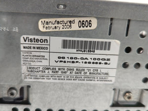 2006-2008 Hyundai Sonata Radio AM FM Cd Player Receiver Replacement P/N:96180-0A100QZ Fits Fits 2006 2007 2008 OEM Used Auto Parts