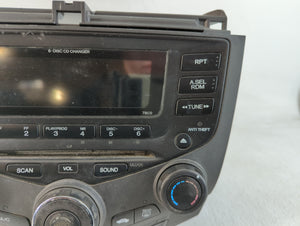 2003-2007 Honda Accord Radio AM FM Cd Player Receiver Replacement P/N:12384900 CQ-EH1260Z Fits Fits 2003 2004 2005 2006 2007 OEM Used Auto Parts