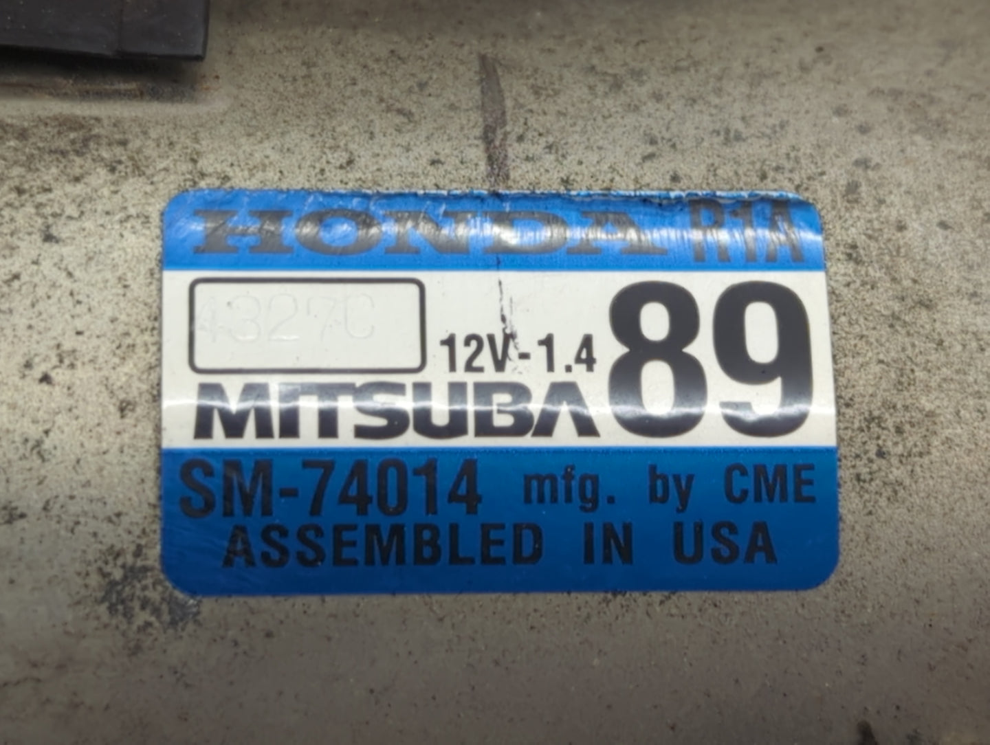 2013-2015 Honda Civic Car Starter Motor Solenoid OEM P/N:SM-74014 Fits Fits 2013 2014 2015 2016 2017 2018 2019 2020 2021 2022 OEM Used Auto Parts - Oemusedautoparts1.com