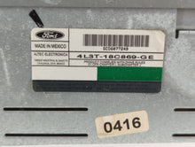 2004-2005 Ford F-150 Radio AM FM Cd Player Receiver Replacement P/N:4L3T-18C869-GE Fits Fits 2004 2005 OEM Used Auto Parts