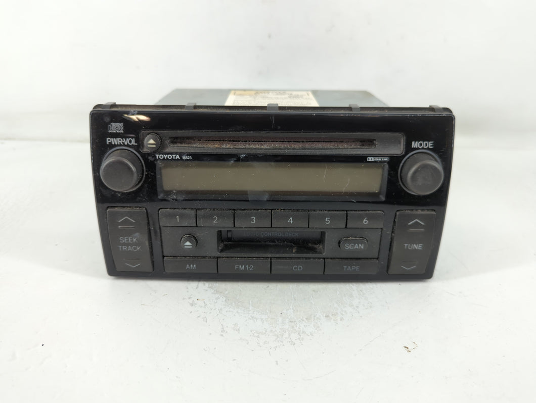 2002-2004 Toyota Camry Radio AM FM Cd Player Receiver Replacement P/N:MAB02480 86120-AA040 Fits Fits 2002 2003 2004 OEM Used Auto Parts