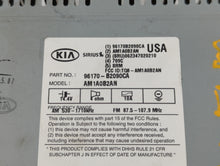 2014-2016 Kia Soul Radio AM FM Cd Player Receiver Replacement P/N:96170-B2090CA Fits Fits 2014 2015 2016 OEM Used Auto Parts