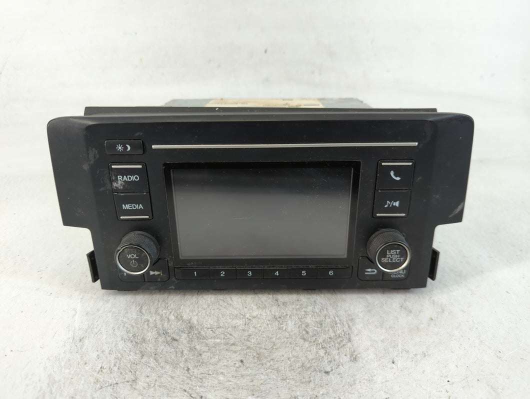 2019-2021 Honda Civic Radio AM FM Cd Player Receiver Replacement P/N:39100-TBA-A41 Fits Fits 2019 2020 2021 OEM Used Auto Parts