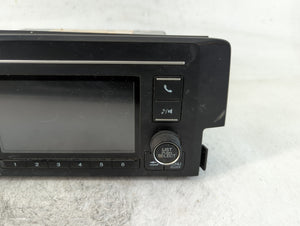 2019-2021 Honda Civic Radio AM FM Cd Player Receiver Replacement P/N:39100-TBA-A41 Fits Fits 2019 2020 2021 OEM Used Auto Parts