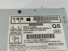 2011-2013 Nissan Maxima Radio AM FM Cd Player Receiver Replacement P/N:9416008641 Fits Fits 2011 2012 2013 OEM Used Auto Parts