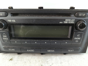 2012-2014 Toyota Prius C Radio AM FM Cd Player Receiver Replacement P/N:86120-52D10 Fits Fits 2012 2013 2014 OEM Used Auto Parts