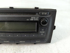 2012-2014 Toyota Prius C Radio AM FM Cd Player Receiver Replacement P/N:86120-52D10 Fits Fits 2012 2013 2014 OEM Used Auto Parts