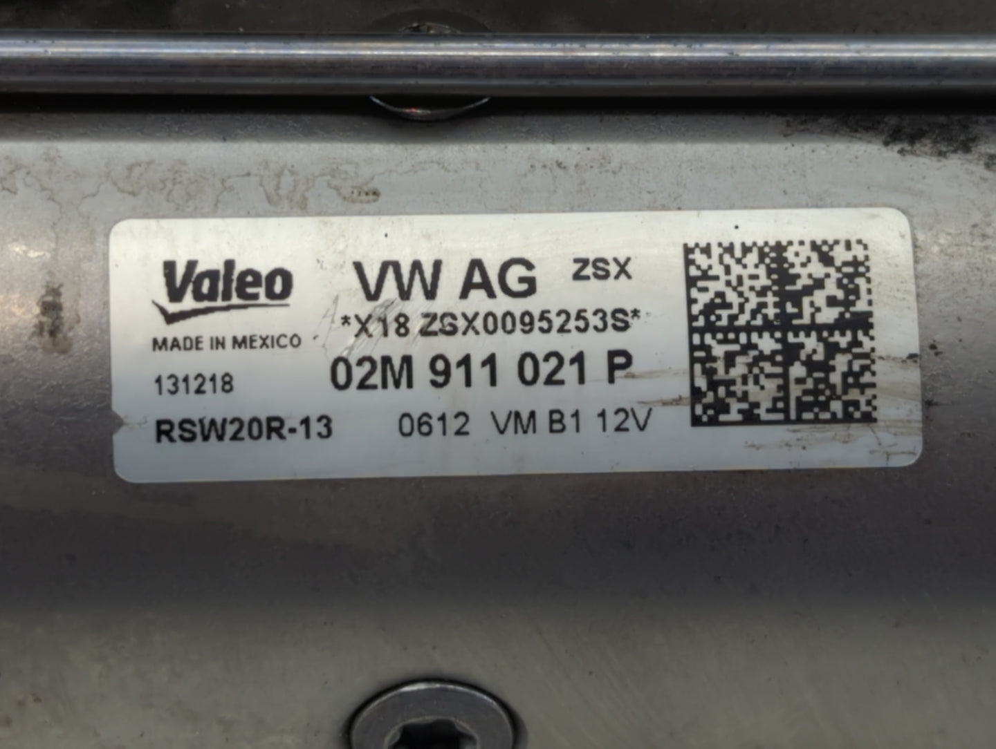2018-2022 Volkswagen Atlas Car Starter Motor Solenoid OEM P/N:02M 911 021 P Fits Fits 2018 2019 2020 2021 2022 OEM Used Auto Parts - Oemusedautoparts1.com