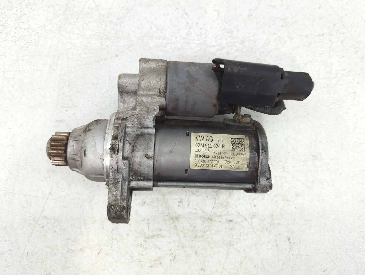 2014-2017 Volkswagen Beetle Car Starter Motor Solenoid OEM P/N:02M 911 024 R Fits OEM Used Auto Parts - Oemusedautoparts1.com