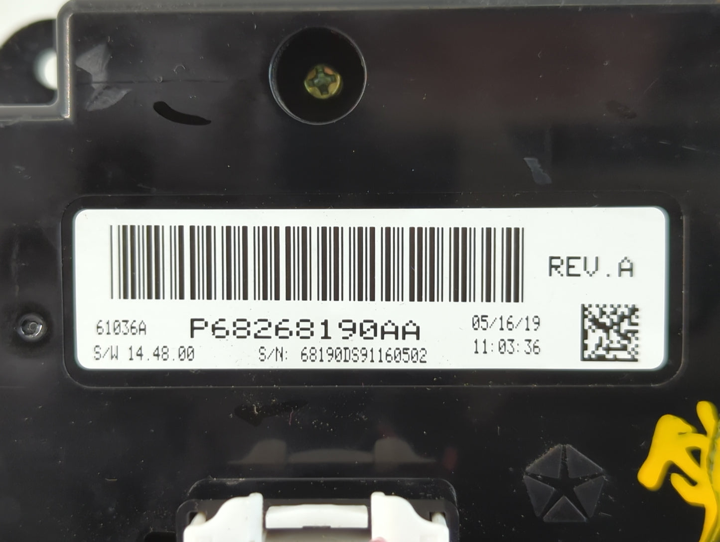 2019 Dodge Ram 1500 Climate Control Module Temperature AC/Heater Replacement P/N:P68268190AA Fits OEM Used Auto Parts - Oemusedautoparts1.com
