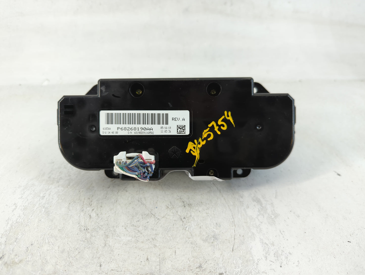 2019 Dodge Ram 1500 Climate Control Module Temperature AC/Heater Replacement P/N:P68268190AA Fits OEM Used Auto Parts - Oemusedautoparts1.com