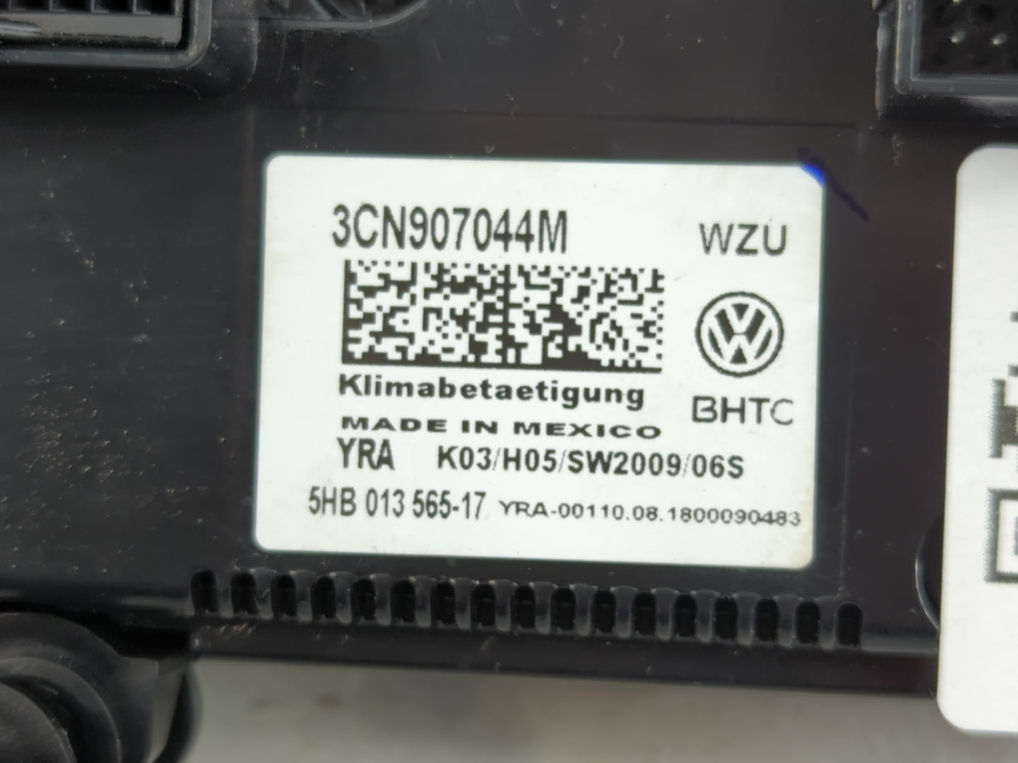 2018 Volkswagen Atlas Climate Control Module Temperature AC/Heater Replacement P/N:3CN907044M Fits OEM Used Auto Parts - Oemusedautoparts1.com