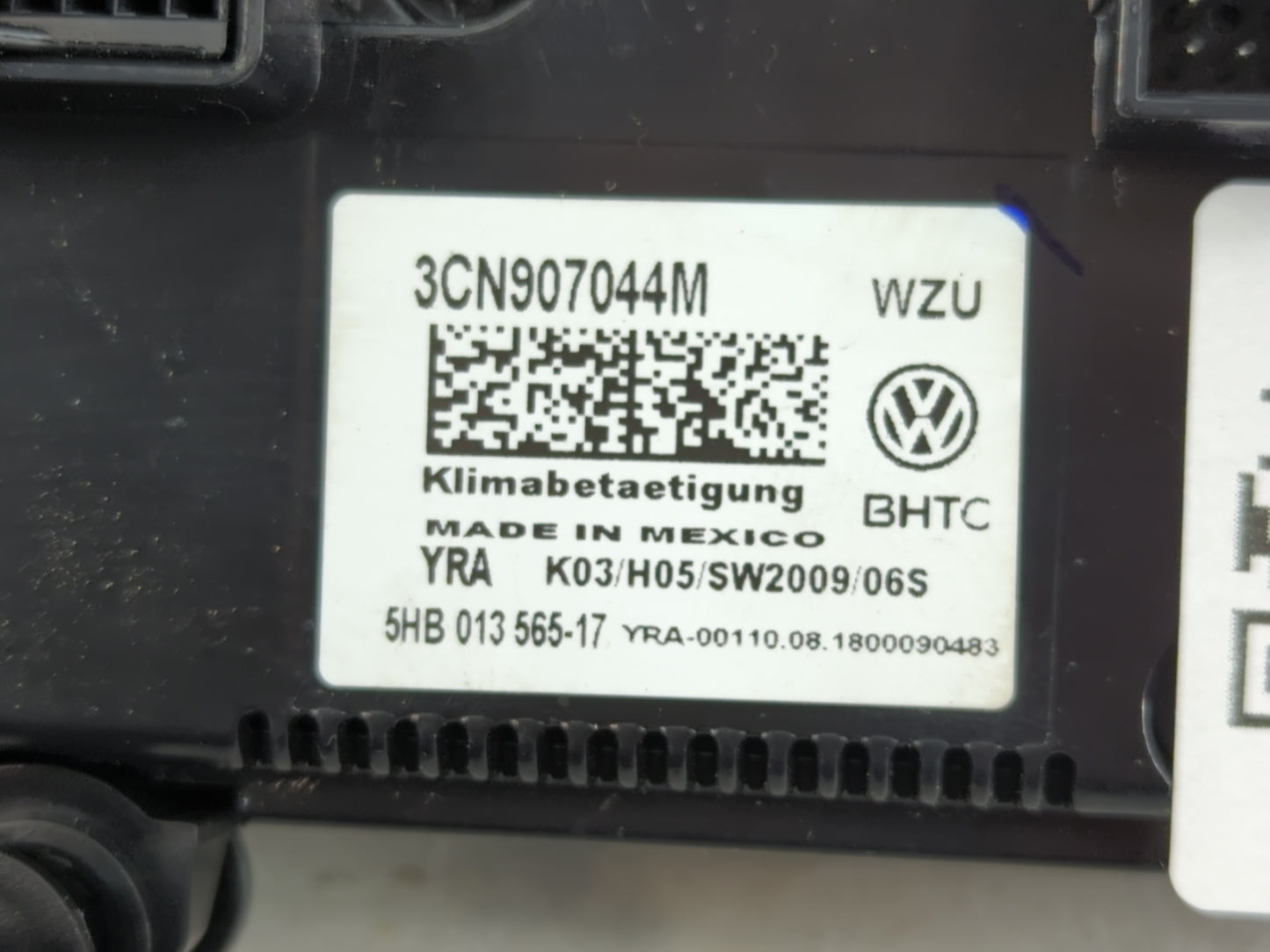 2018 Volkswagen Atlas Climate Control Module Temperature AC/Heater Replacement P/N:3CN907044M Fits OEM Used Auto Parts - Oemusedautoparts1.com