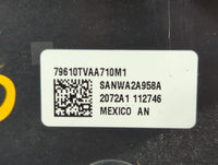 2018-2020 Honda Accord Climate Control Module Temperature AC/Heater Replacement P/N:79610TVAA710M1 Fits Fits 2018 2019 2020 OEM Used Auto Parts - Oemusedautoparts1.com
