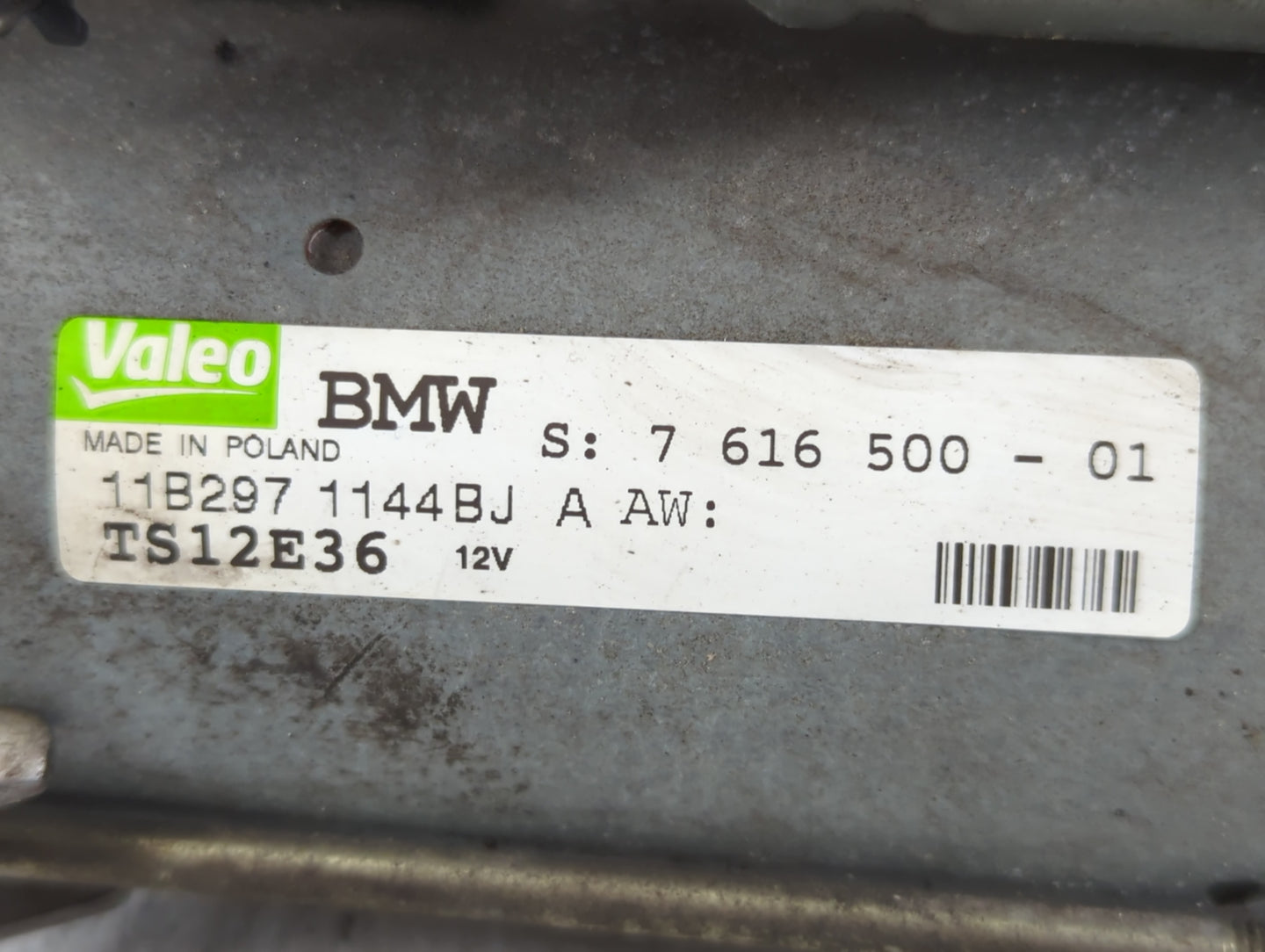 2009-2013 Bmw X5 Car Starter Motor Solenoid OEM P/N:TS12E36 7 616 500-01 Fits Fits 2009 2010 2011 2012 2013 OEM Used Auto Parts - Oemusedautoparts1.com