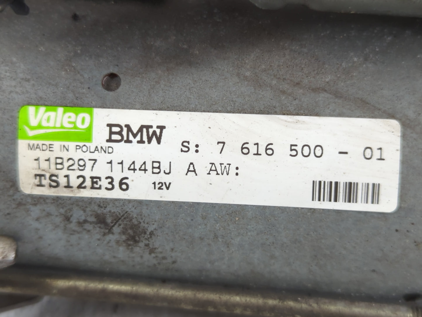 2009-2013 Bmw X5 Car Starter Motor Solenoid OEM P/N:TS12E36 7 616 500-01 Fits Fits 2009 2010 2011 2012 2013 OEM Used Auto Parts - Oemusedautoparts1.com