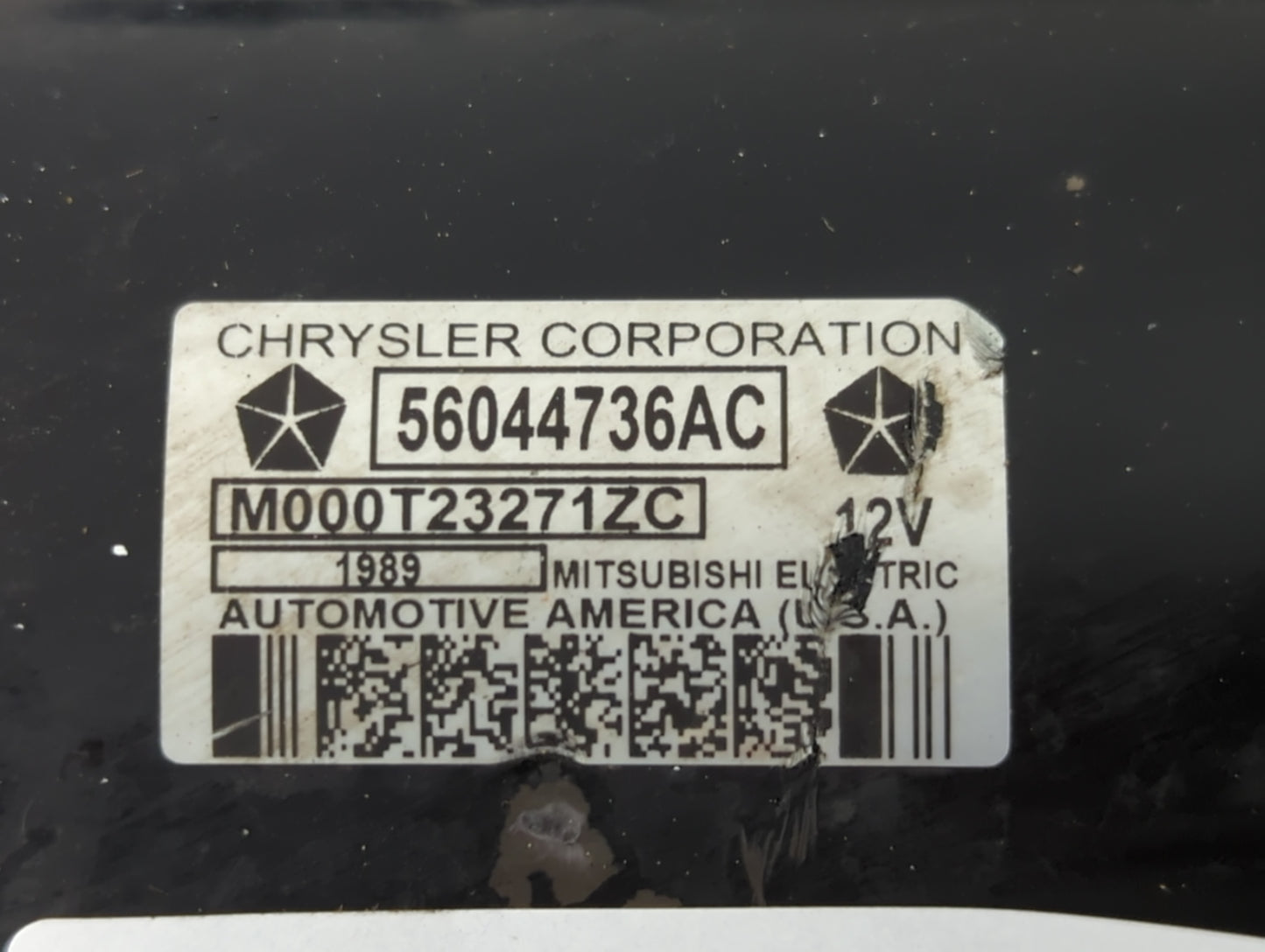 2019 Dodge Ram 1500 Car Starter Motor Solenoid OEM P/N:56044736AC 800-228-9672 Fits OEM Used Auto Parts - Oemusedautoparts1.com