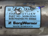 2017-2022 Kia Forte Car Starter Motor Solenoid OEM P/N:8000864 36100-2E561 Fits Fits 2017 2018 2019 2020 2021 2022 OEM Used Auto Parts - Oemusedautoparts1.com