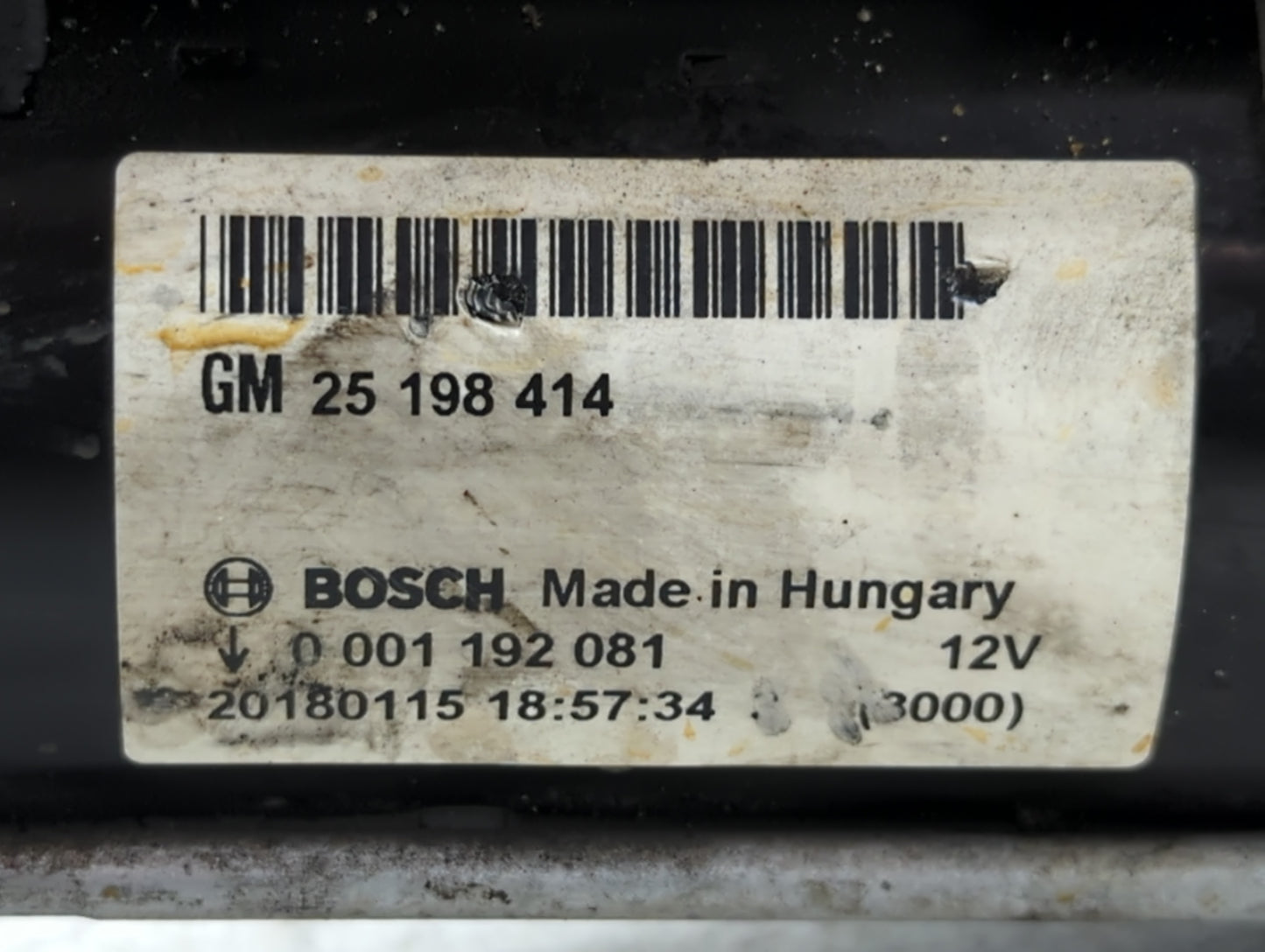 2014-2021 Buick Encore Car Starter Motor Solenoid OEM P/N:25 198 414 Fits Fits 2014 2015 2016 2017 2018 2019 2020 2021 OEM Used Auto Parts - Oemusedautoparts1.com
