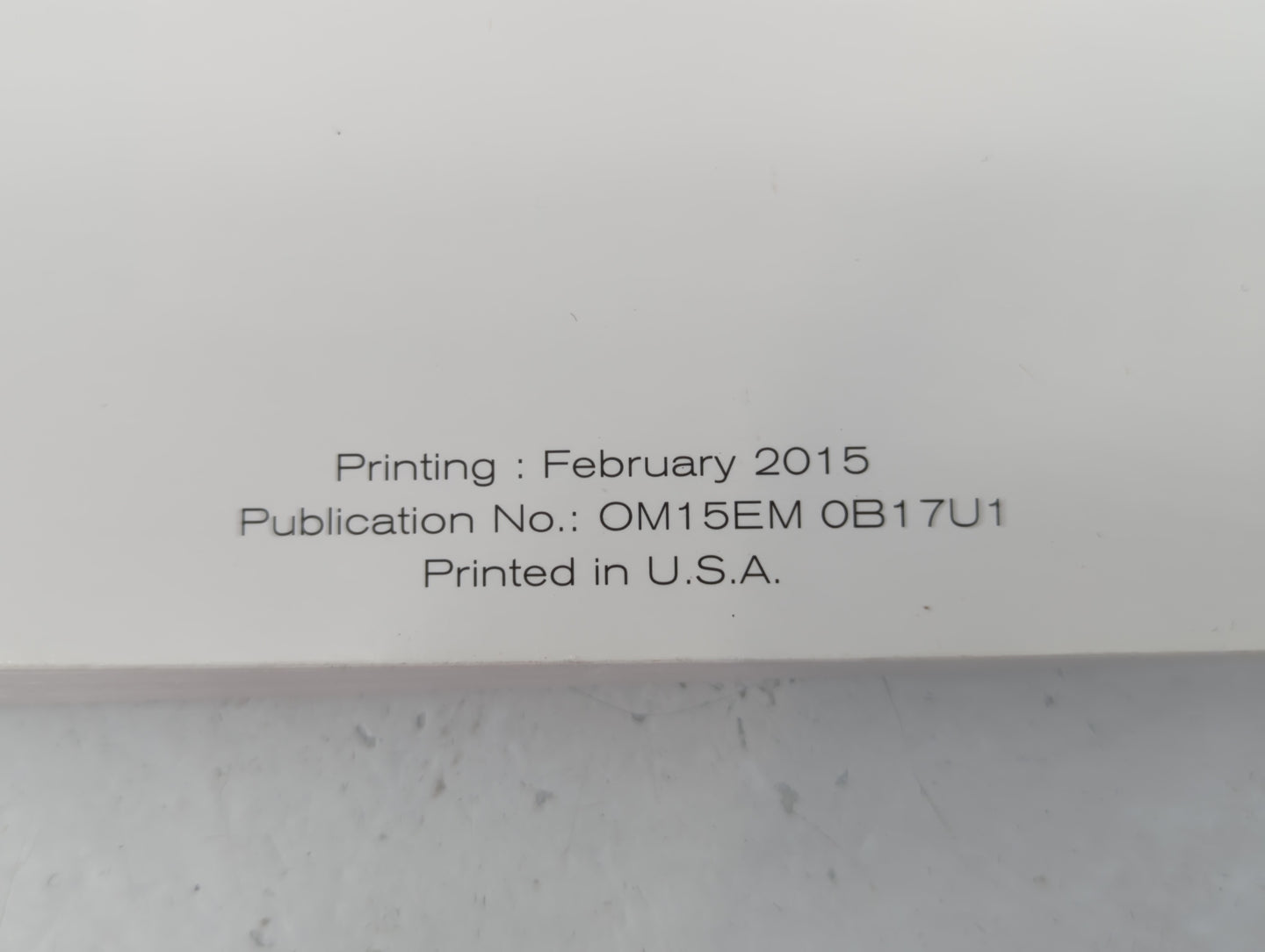 2015 Nissan Sentra Owners Manual Book Guide P/N:OM15EM OB17U1 OEM Used Auto Parts - Oemusedautoparts1.com