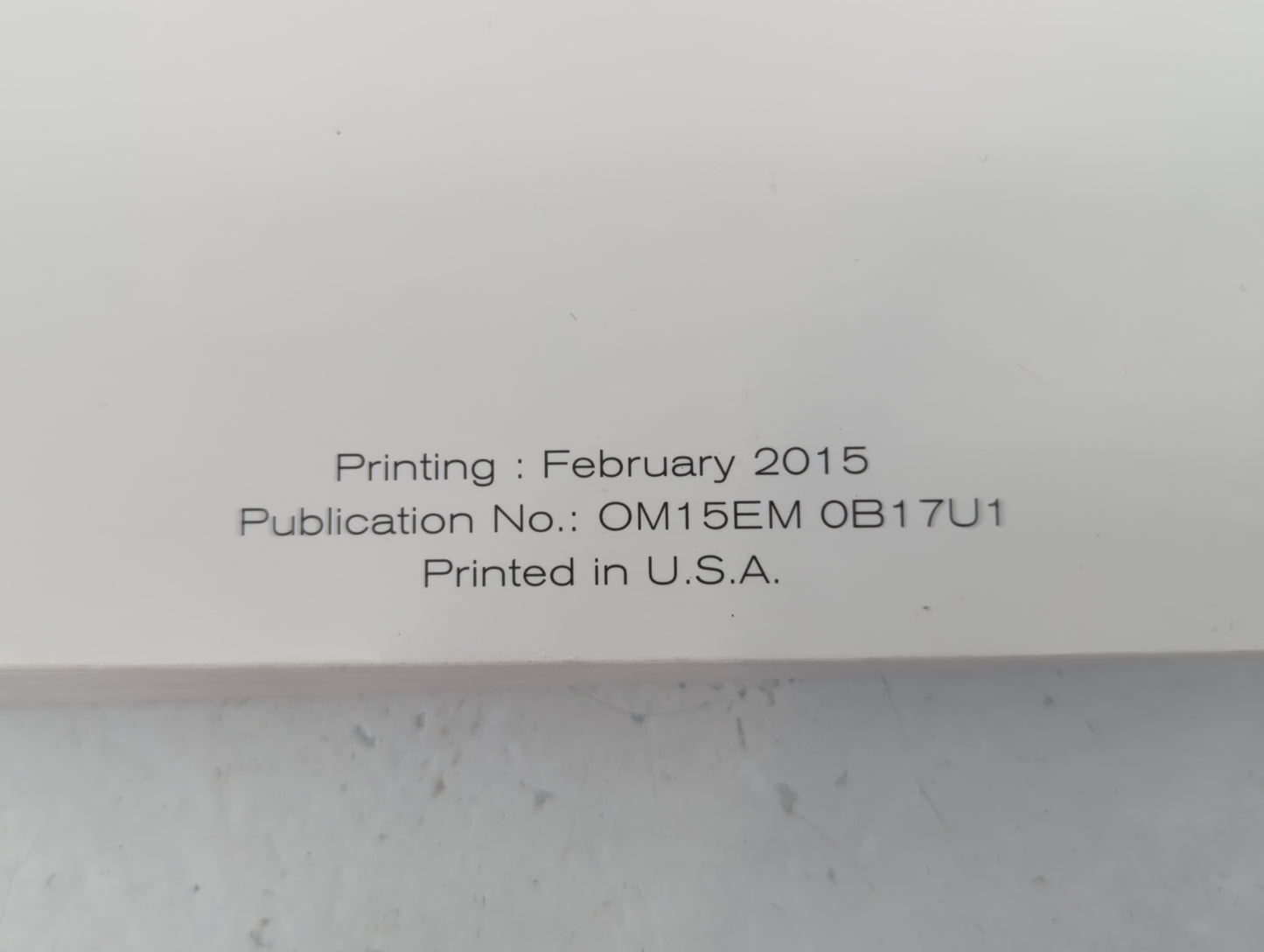 2015 Nissan Sentra Owners Manual Book Guide P/N:OM15EM OB17U1 OEM Used Auto Parts - Oemusedautoparts1.com