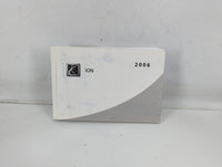 2006 Saturn Ion Owners Manual Book Guide P/N:061ON A OEM Used Auto Parts - Oemusedautoparts1.com