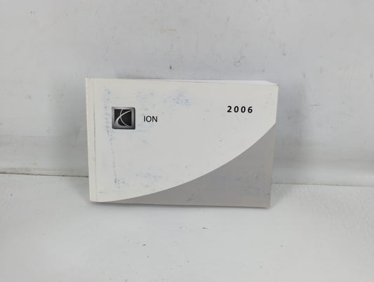 2006 Saturn Ion Owners Manual Book Guide P/N:061ON A OEM Used Auto Parts - Oemusedautoparts1.com