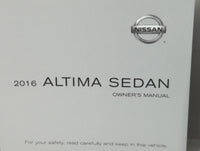 2016 Nissan Altima Owners Manual Book Guide P/N:OM16EA 0L33U1 OEM Used Auto Parts - Oemusedautoparts1.com