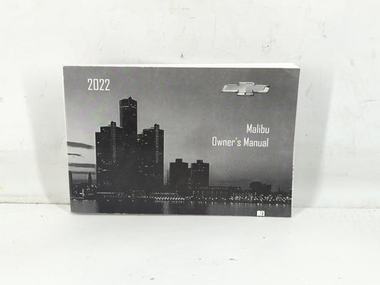 2022 Chevrolet Malibu Owners Manual Book Guide P/N:84752861 OEM Used Auto Parts - Oemusedautoparts1.com