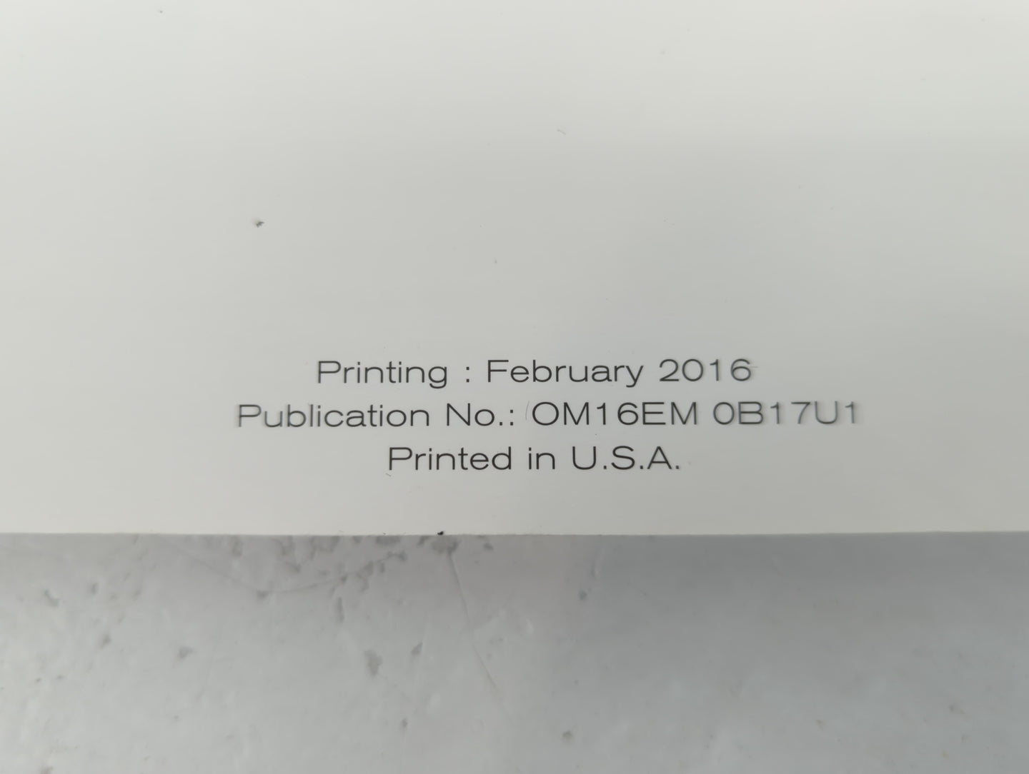 2016 Nissan Sentra Owners Manual Book Guide P/N:OM16M 0B17U1 OEM Used Auto Parts - Oemusedautoparts1.com