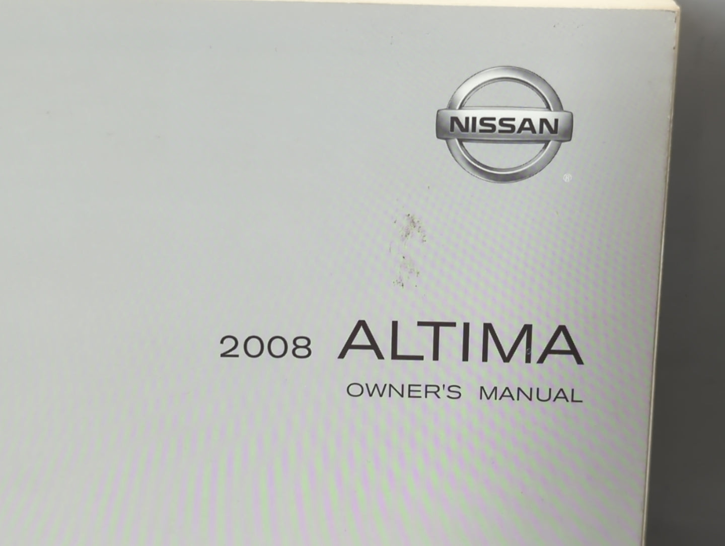 2008 Nissan Altima Owners Manual Book Guide P/N:OM8E-0L32U2 OEM Used Auto Parts - Oemusedautoparts1.com