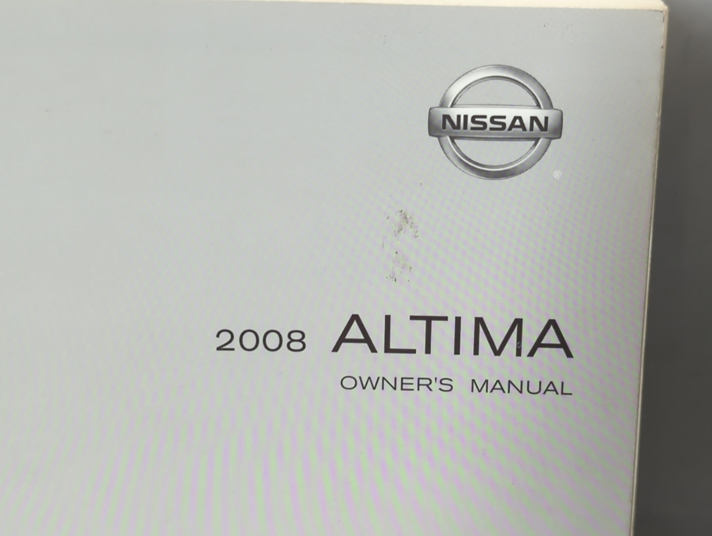2008 Nissan Altima Owners Manual Book Guide P/N:OM8E-0L32U2 OEM Used Auto Parts - Oemusedautoparts1.com