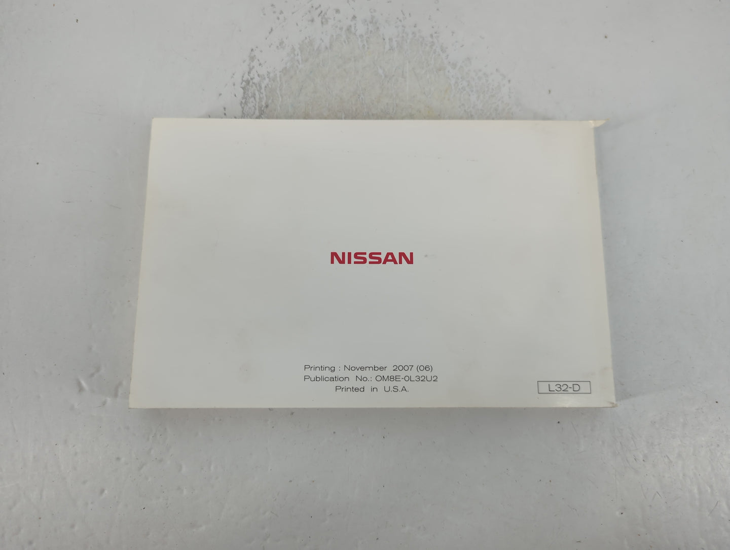 2008 Nissan Altima Owners Manual Book Guide P/N:OM8E-0L32U2 OEM Used Auto Parts - Oemusedautoparts1.com